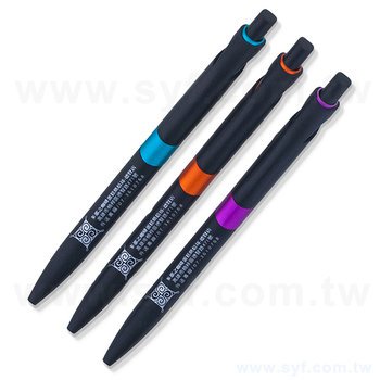 廣告筆-消光霧面黑色筆管禮品-單色原子筆-採購客製印刷贈品筆_4